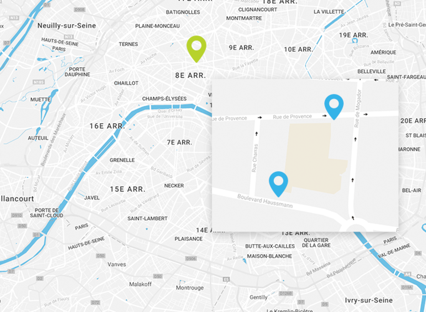 Carte locaux Adelphe