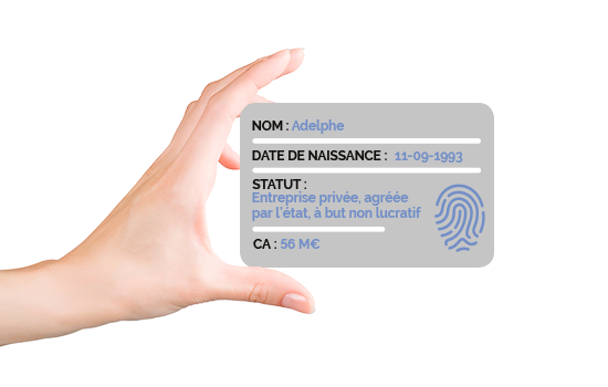 Main et carte id Main et carte id