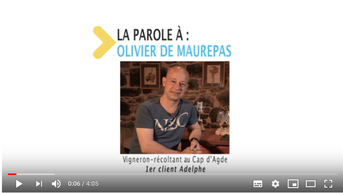 Témoignage du premier vigneron-client d'Adelphe Témoignage du premier vigneron-client d'Adelphe