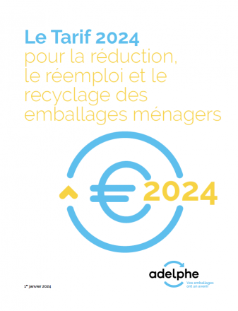 Tarif 2024 pour la réduction, le réemploi et le recyclage des emballages ménagers