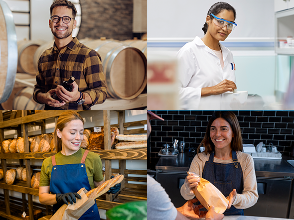 nos secteurs mÃ©tiers: mÃ©tiers de bouche, santÃ©, vins et spiritueux