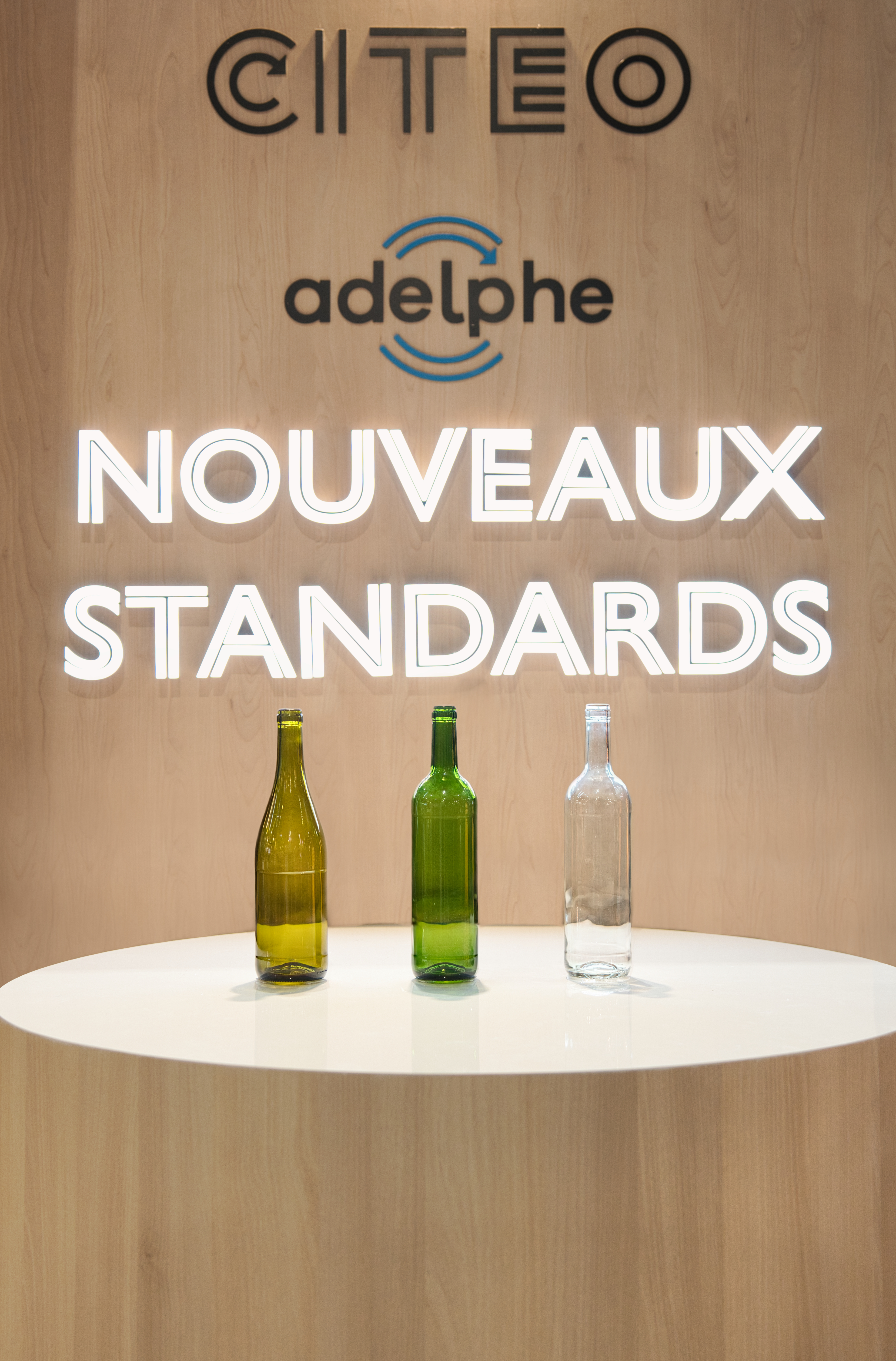 bouteilles standards vins